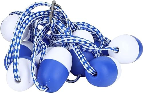 Corda divisoria di sicurezza per piscina con ganci per una maggiore visibilità in piscine, spiagge e corsi d'acqua costieri
