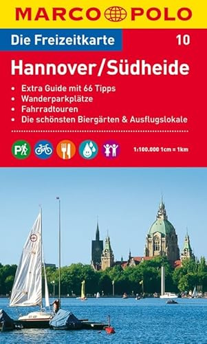 MARCO POLO Freizeitkarte Hannover, Südheide 1:100.000: Wanderparkplätze, Fahrradtouren, Die schönsten Biergärten & Ausflugslokale