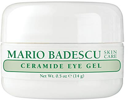 Mario Badescu Ceramide Eye Gel for All Skin Types | Oil Free Eye Gel that Tightens and Smoothes | Formulated with Ceramides & Glycerin, 0.5 Ounce