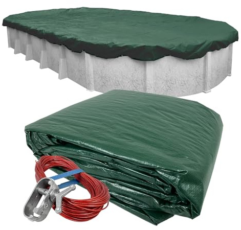 Robelle Dura-Guard 321218-4 Bâche d'hiver pour Piscine Hors Sol 3,7 x 5,5 m