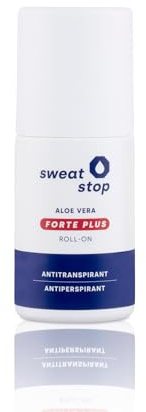 SweatStop Aloe Vera FORTE PLUS Antitranspirant Roll-On 50ml gegen SEHR starkes Achsel Schwitzen & Schweiß - Antiperspirant Deo Roller für Sie & Ihn