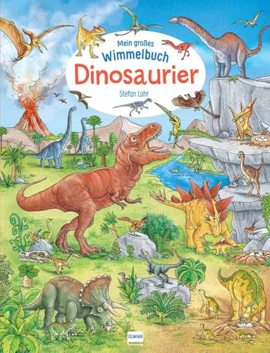 Mein großes Wimmelbuch - Dinosaurier: Pappbilderbuch mit spannenden Suchaufträgen für Kinder ab 3 Jahren