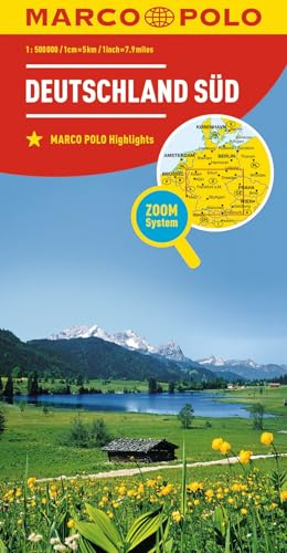 MARCO POLO Länderkarte Deutschland Süd 1:500.000: Zoom System