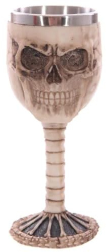 Puckator SK124 Calice Crâne et Colonne Vertébrale