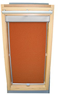 Easy-Shadow - Abdunkelungsrollo Rollo mit Blende für Velux DKL/DKU/RHL/RHU-EP GGU,GPU,GHU,GTU C04 terracotta // Maßanfertigung
