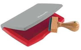 Pelikan Stempelkissen 2E Kunststoff-Geh„use, getr„nkt, 110 x 70 mm, rot
