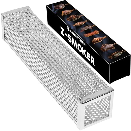 Carpathen Premium Pellet Smoker Tube 12 Inch - Transform Your Regular Grill into a Real Smoker - Best Accessory for any Electrical, Gas, Infrared, Charcoal Grill For Both Hot or Cold Smoking