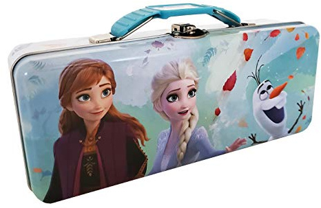 Frozen 2 Tin Pencil Box with Handle & Clasp