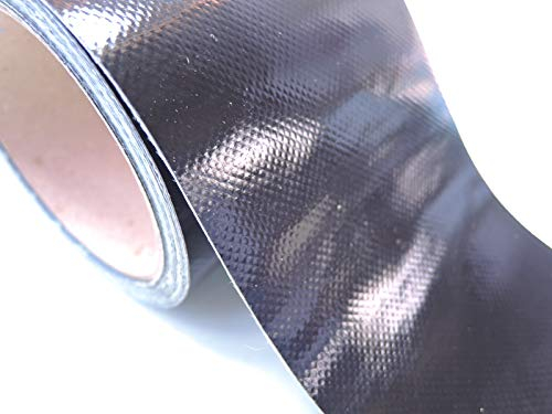 LKW Plane Zelt MARKISE PLANEN Reparatur PFLASTER Rolle 100MM BREIT 5m LANG SCHWARZ TIEFSCHWARZ 9005