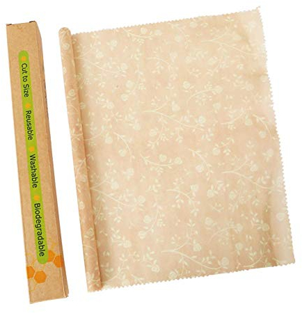 Adminitto88 Reusable Beeswax Food Wrap Roll All Natural 33100cm Cut To Fit Eco Friendly Washable Reusable Beeswax Food Wraps Fresh-keeping Cotton Cloth For Kitchen Food Storage