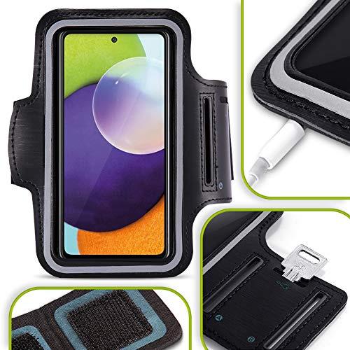 Handy Tasche kompatibel für Samsung Galaxy A52s 5G Schutzhülle Jogging Armcase Fitness Case Hülle Sportarmband