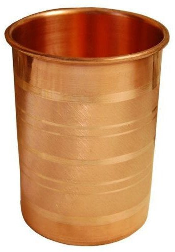 OSNICA Ensemble de 4 verres en cuivre pour l'eau, pour la préparation du cocktail ayurvédique Moscow Mule, capacité 350 ml (style 01)