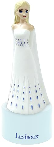 LEXIBOOK, Frozen Nightlight and Speaker for Children's Room, Colour Change, Soft Light, Battery Operated, White, NS01FZ