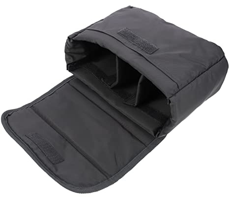 WHAMVOX Paquet pour Appareil Photo en Nylon Noir Pliable et Portable Rembourrage, Étui Adapté Photographie et Insertion Facile Un Paquet à Dos