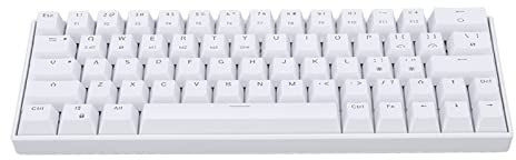 Clavier Mécanique, Clavier de Jeu Mécanique sans Fil 64 Touches 2,4 G BT, Connexion Filaire de Type C Claviers USB Ergonomiques pour PC Gamer Ordinateur de Bureau (Interrupteur Rouge)