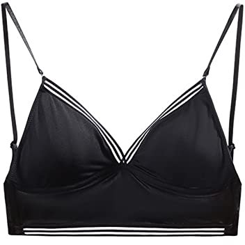 ARtray Bretelle Per Vestito Donna Estivo Ultra Sottile Reggiseno Brasier Senza Anello In Acciaio Sexy Indietro Aperto Bellissimo Reggiseno A Forma di U Maglietta Nero Donna Sexy, Nero , S