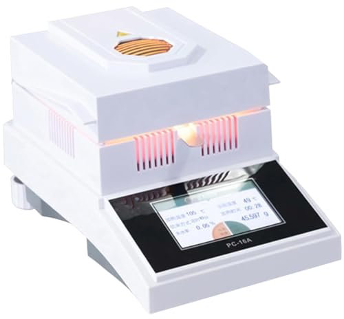 Analizzatore di umidità dei cereali, misuratore di umidità intelligente dei cereali con schermo LCD retroilluminato, per grano, mais, mais, soia, riso, mandorle, arachidi, sesamo,100g/1mg
