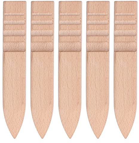 Lederpolierer-Set, 5-teiliges Holz-Lederpolierer, Leder-Handwerks-Kantenglätter, Bastelwerkzeug-Set für Heimwerker, Lederhandwerkszubehör