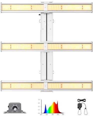 BLOOM PLUS 2024 Neue BP3000Pro LED wachsen Licht 3x3 ft Abdeckung dimmbar Vollspektrum 300W wachsen Licht für Indoor-Pflanzen Veg und Blüte wachsende Lampen für 2x2/3x3 Grow Tent