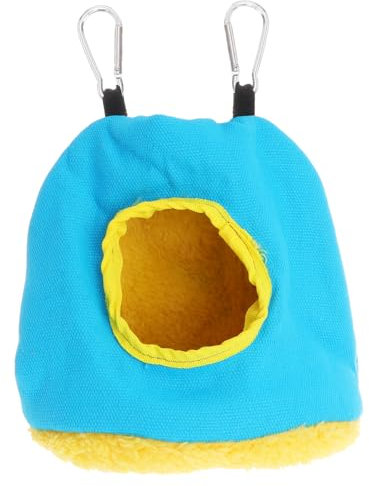 FRCOLOR Sittichspielzeug Vogelbetten Frettchenspielzeug Winter warmes Vogelnesthaus Plüschtier Zelt Vogelnest im Freien Papageienhaus Baumwollnest Hängematte Vogelhaus Bettauskleidungen