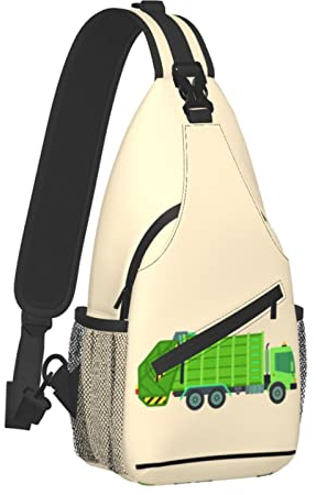Sac Bandoulière Camion À Ordures Sac Bandouliere Multifonctionnel Sacoche Bandoulière Rétro Sac Triangle Pour Sport, Randonnée, Cyclisme