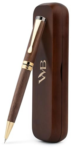 Wordsworth & Black Stiftpenna 0,7mm, Brunt Trä | Stiftpenna av Bambu, 0,7mm, Brunt Trä, Elegant Presentetui