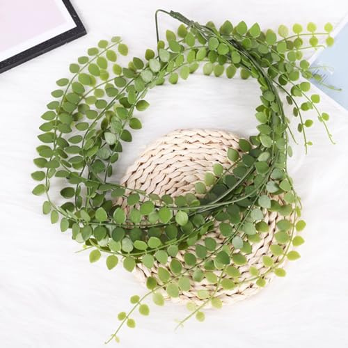 Plante Suspendue Artificielle, Vigne de Lierre en Plastique Esthétique, Décoration Intérieure et Extérieure, Faux Mur de Verdure pour la Maison