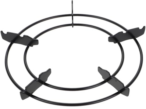 KITANDOVE Cast Iron Wok for Gas Stove Wok Stand Anti- Grates Easy Installation and Space-saving Design for Cooking Asian Dishes