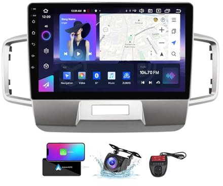 HTXPSM Android 13 Car Play Radio Touch screen da 9 pollici Android Auto con Bluetooth 5.0 FM RDS DAB+ Radio/DSP/WiFi/comandi al volante/+ DVR Telecamera,Stereo per auto player digitale con touchscreen