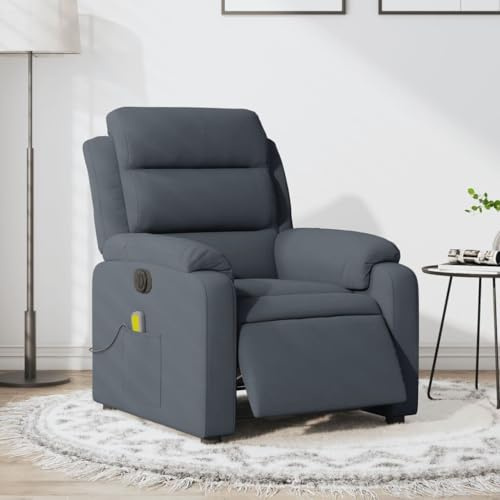 IKAYAA Elektrischer Massagesessel Fernsehsessel mit Liegefunktion Relaxsessel Elektrisch Verstellbar Massage Sessel Massagefunktion Liegesessel Wohnzimmer Relaxliege