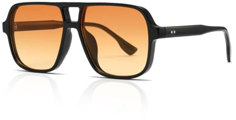 XITUADDA Vintage Sunglasses for Women Men 70s Classic Large Square Sunglasses UV400 Protection