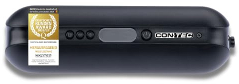CONTEC Ct Akkupumpe Air Tronic 150 Psi/10,3 Bar Schwarz schwarz, 03310900 | Max. 10,3 bar/150 psi, für Fahrrad-, Auto-, Ball- & Luftmatratzenventile, Powerbank- & Taschenlampenfunktion, 1 Stück