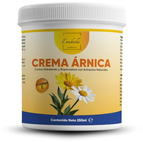Arnika Salbe mit Vitami E | Feuchtigkeitscreme mit Kamille und Jojobaextrakt | Beruhigt, pflegt und schützt die Haut | Natürliche Arnica Salbe für die tägliche Körperpflege | Topische Anwendung |250ml