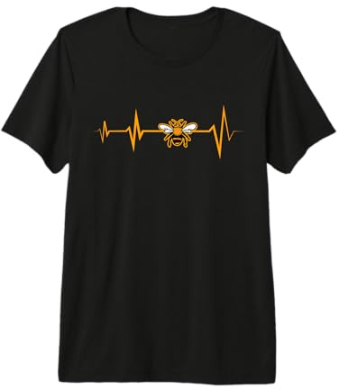 Regalo di Battito Cardiaco di Ape per Apicoltore Maglietta Premium