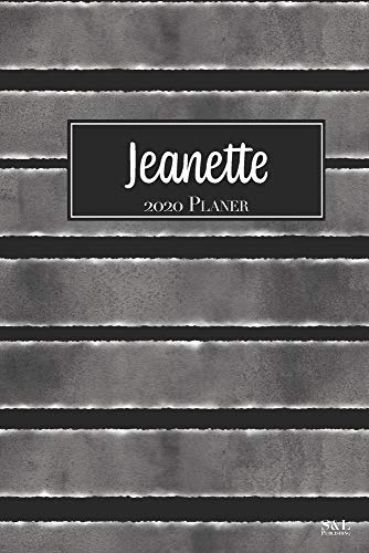 Jeanette 2020 Planer: A5 Minimalistischer Kalender Terminplaner Jahreskalender Terminkalender Taschenkalender mit Wochenübersicht