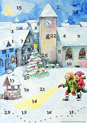 Lena und die Weihnachtsdetektive: Fensterbild-Adventskalender mit Begleitheft