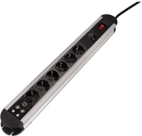 Hama Steckdosenleiste Pro-E 60L 6-fach, 1,5 m
