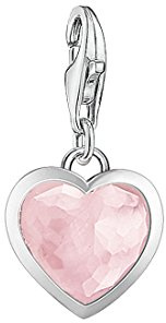THOMAS SABO Damen Charm-Anhänger Herz Flügel Charm Club 925 Sterling Silber 0613-001-12