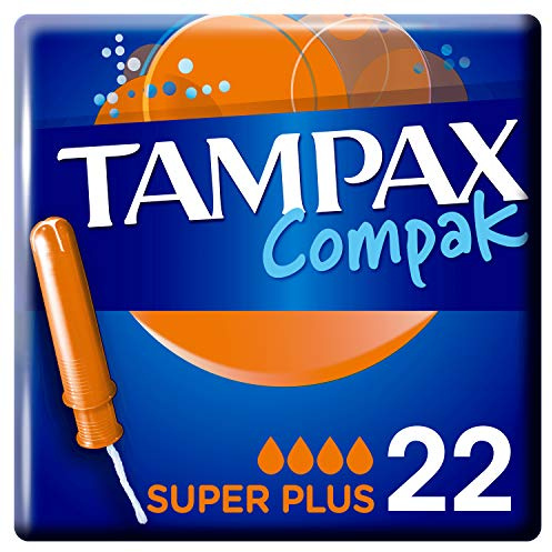 Tampax Compak Super Plus 22 Stempel mit Applikator aus Kunststoff