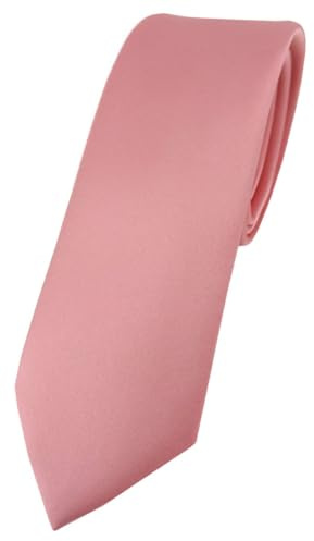TigerTie Corbata para hombre – Corbata estrecha de 5,5 cm en diseño liso, ideal para reuniones de negocios, ocasiones festivas y ocio
