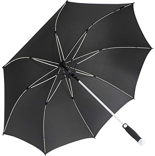 iX-brella XXL Stockschirm Fiberglas Golf Automatik Schwarz - Weiß