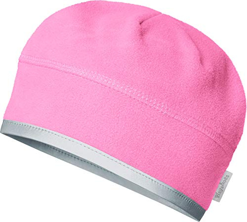Playshoes Unisex Barn Fleece-Mütze Wintermütze, pink Hjälmkompatibel, 51cm
