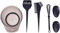POFET Lot de 5 pinceaux de Coloration pour Cheveux avec Bol et Bol - Comprend Un Bol de Teinture pour Cheveux, Un Pinceau de Teinture, Un Cache-Oreilles et Un mélangeur de Teinture