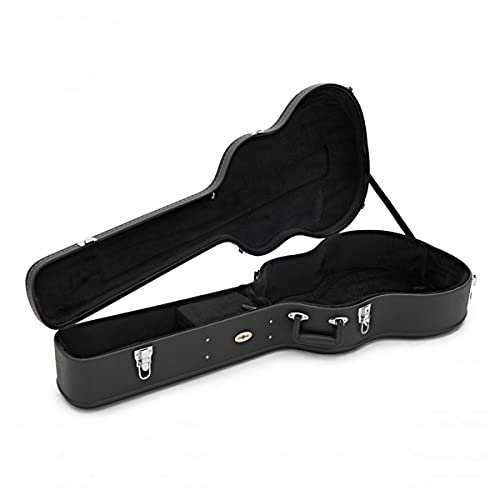 Gear4Music Gitarren Hartschalen Koffer für Akustik Gitarren - Abschließbar mit Plüschfutter