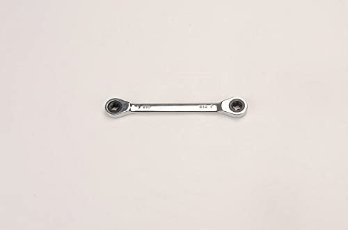FLZOSPER E-Torx Double Box Ratcheting Wrench, E10x E12，Heavy Duty CR-V Box Ratchet Gear Spanner