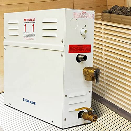 RETRIN Generador de Vapor para Sauna/Baño Turco/Ducha Dentro de 20m³ 380V｜Conservación Automática del Calor 25-55℃ con Panel de Control,para Hogar Gimnasio Hotel Salón de Belleza,380V-21KW