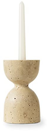 PHINILUX Kerzenhalter aus Marmor, Travertin (Beige Travertin)