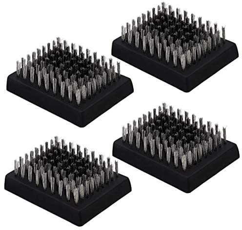 BBQ Brush Heads Grill Brush Remplacement Heads Wire Bristle Grill Nettoyage Brush Heads Cleaner BBQ 4pcs