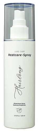Hairlong Luxe‑Care Heatcare Spray – 200 ml Hitzeschutz für alle Arten von Echthaar‑Extensions – Pflege & Schutz beim Styling mit Glätteisen & Föhn – Rückstandsfrei & federleicht