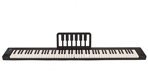 Pianoforte con Tastiera Elettrica a 88 Tasti, Pianoforte Pieghevole Tastiera a Grandezza Naturale Altoparlante Integrato Piano Elettrico Portatile con Funzione MIDI Insegnamento